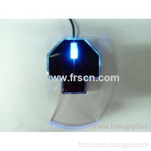 New Colored Novelty Arrow Shaped Led Optical Transparent Mouse 